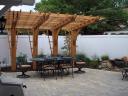 Cantilever Pergola Over Unilock Paver Patio